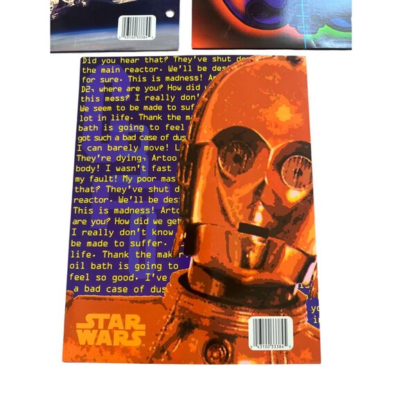 STAR WARS Lucasfilm Lot of 3 1996 Vintage Folders NEW - Picture 4 of 10